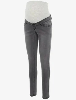 Mamalicious MLLOLA SLIM GREY JEANS - Slim jeans|Kvinnor Mammakläder