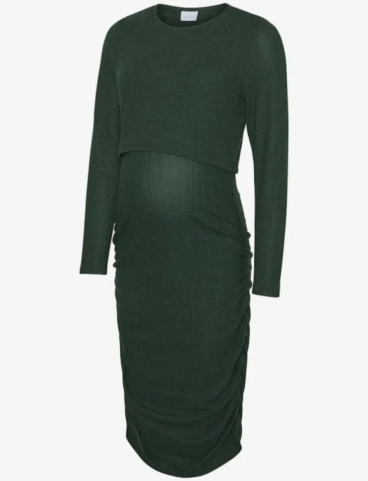 Kvinnor Mamalicious Mammakläder|MLMAJA JUNE LS JRS MIDI DRESS - Midiklänningar