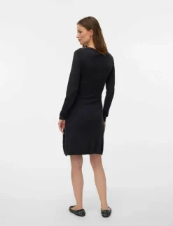 Kvinnor Mamalicious Mammakläder|MLMONICA JUNE L/S ABK DRESS 2F - Korta klänningar