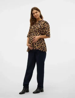 Kvinnor Mamalicious Mammakläder|MLNALENE LIA 24 WO TOP - Kortärmade blusar