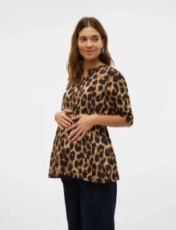 Kvinnor Mamalicious Mammakläder|MLNALENE LIA 24 WO TOP - Kortärmade blusar