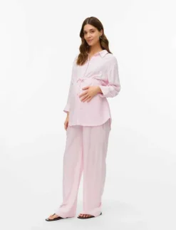 Mamalicious MLNICOLA STRIPE WO PANT - Nederdelar|Kvinnor Mammakläder|Mammakläder