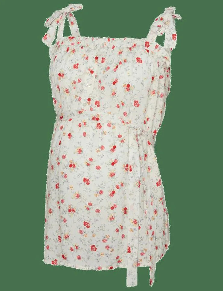 Kvinnor Mamalicious Mammakläder|MLORA LIA STRAP WO TOP 2F - Linnen