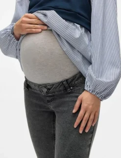 Mamalicious MLOSAKA FLARED JEANS - Utsvängda byxor|Kvinnor Mammakläder
