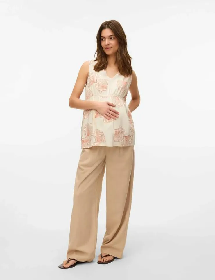 Mamalicious MLSHELL S/L WO TOP - Linnen|Kvinnor Mammakläder