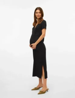 Mamalicious MLTRINITY TESS SS JRS MIDI DRESS 2F NOOS - Midiklänningar|Kvinnor Mammakläder