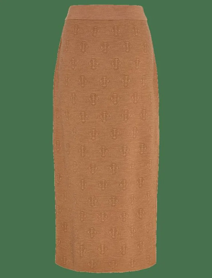 GANT MONOGRAM KNIT SKIRT - Midi kjolar|Kvinnor Kjolar