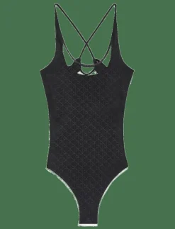 Calvin Klein MONOGRAM MESH BODYSUIT - Bodies & slips|Kvinnor Bodies & Underklänningar