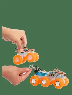 Barn Hot Wheels Leksaksfordon & Bilar|Monster Trucks Power Smashers Toy Truck & Big Rig Multipack (4 Toy Trucks) - Lastbilar