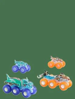 Barn Hot Wheels Leksaksfordon & Bilar|Monster Trucks Power Smashers Toy Truck & Big Rig Multipack (4 Toy Trucks) - Lastbilar