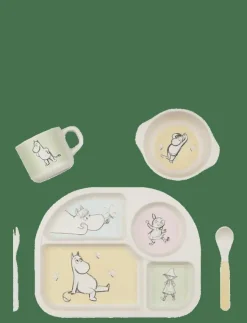 Barbo Toys Moomin Mealtime Set with a 4 Room plate - Matdags|Barn Matdags|Matdags
