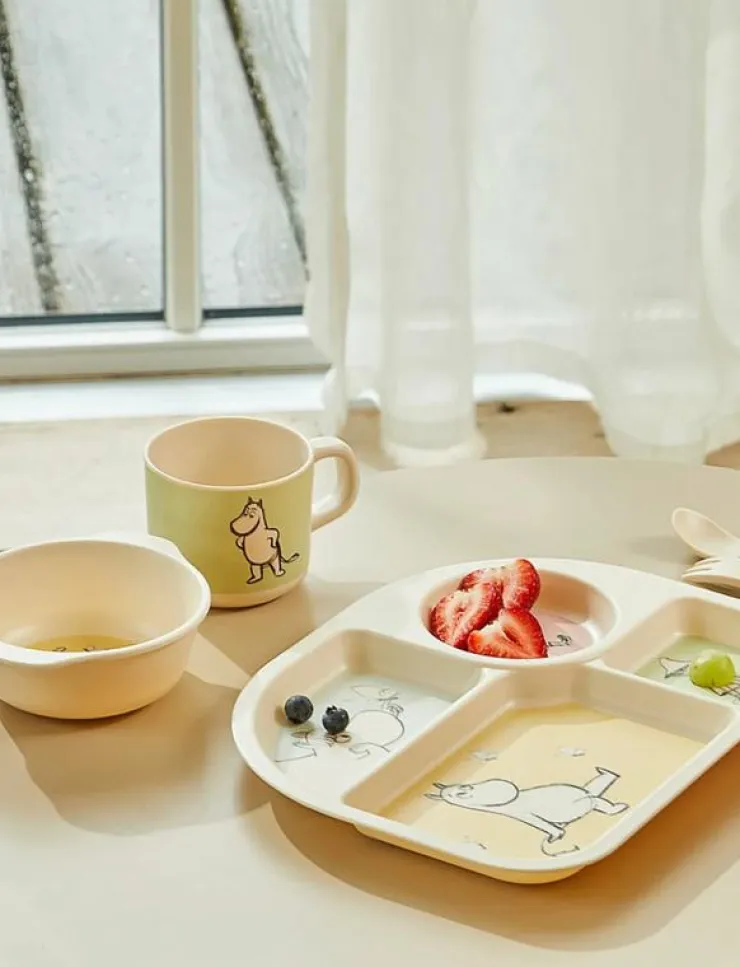Barbo Toys Moomin Mealtime Set with a 4 Room plate - Matdags|Barn Matdags|Matdags