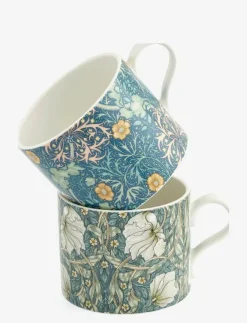 Morris & Co Muggar & Koppar|Mug Seaweed & Pimpernel 2-p - Kaffekoppar