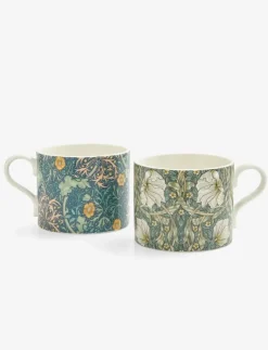 Morris & Co Muggar & Koppar|Mug Seaweed & Pimpernel 2-p - Kaffekoppar
