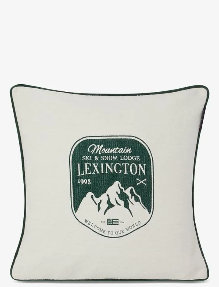 Lexington Home Kuddar & Filtar|Mountain Logo Recycled Cotton Canvas Pillow Cover - Kuddfodral