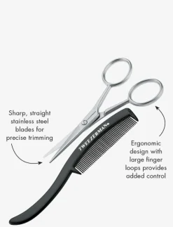 Tweezerman Moustache Scissors With Comb - Skäggkam| Skönhet|Skönhet