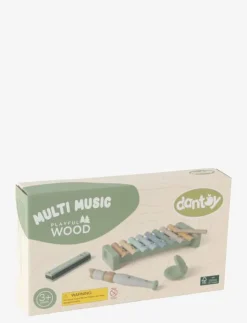 Dantoy MULTI MUSIC SET WOODEN IN GIFT BOX 5 PARTS - Musikinstrument|Barn Musikinstrument