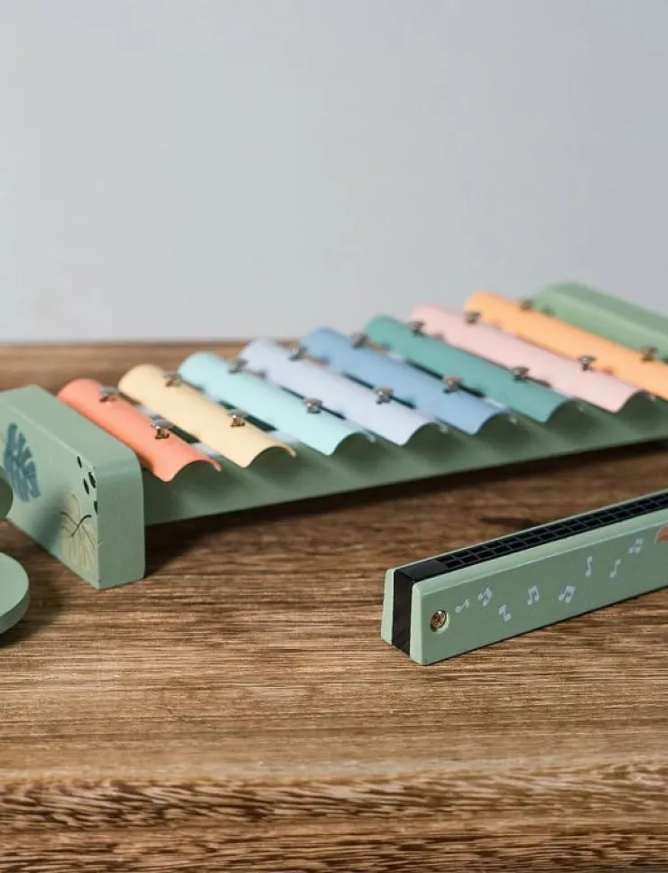 Dantoy MULTI MUSIC SET WOODEN IN GIFT BOX 5 PARTS - Musikinstrument|Barn Musikinstrument