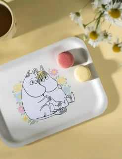Muurla Serveringstillbehör|Mumin bricka Blommor 27x20cm - Brickor