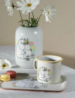 Muurla Serveringstillbehör|Mumin bricka Blommor 27x20cm - Brickor