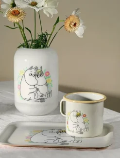 Muurla Vaser|Mumin vas Blommor 19cm - Vaser