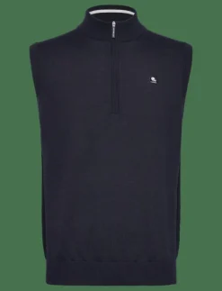 Lexton Links Sweatshirts|Murray 1/2-Zip Merino Vest - Stickat