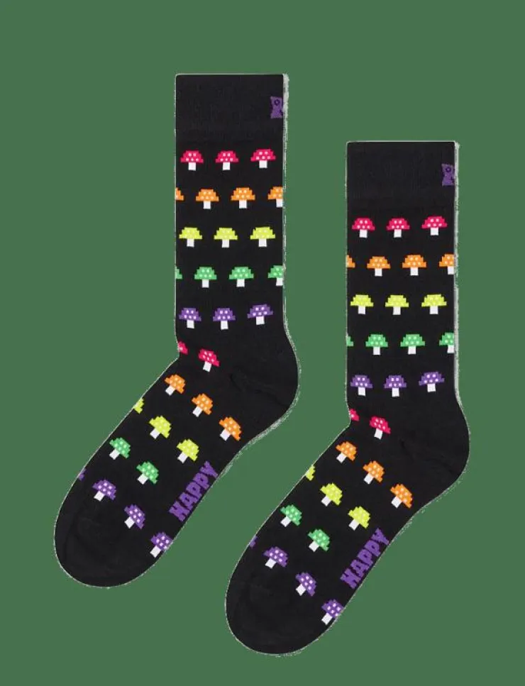Kvinnor Happy Socks Strumpor|Strumpor|Mushroom Stripe Sock - Sockor