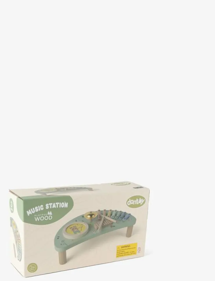 Barn Dantoy Musikinstrument|MUSIC STATION WOOD IN GIFT BOX 4 PARTS - Musikinstrument