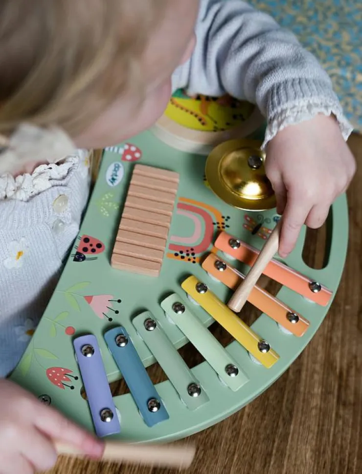 Barn Dantoy Musikinstrument|MUSIC STATION WOOD IN GIFT BOX 4 PARTS - Musikinstrument