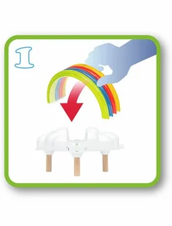 Barn BRIO Leksaksfordon & Bilar|My First Railway Light Up Rainbow Set - Tågbanor