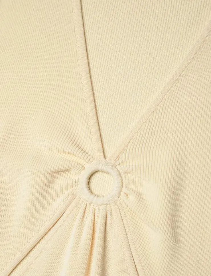 Kvinnor Malina Klänningar|Nadia ring front knitted midi dress - Midiklänningar