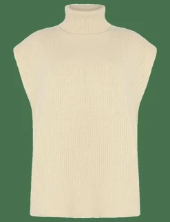 Kvinnor Minimum Västar|T-Shirts & Toppar|Naja knit vest 9954 - Linnen
