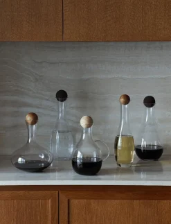Sagaform Nature wine carafe with oak stopper - Kannor & Karaffer| Kannor & Karaffer