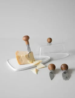 Sagaform Köksförvaring|Nature Cheese with oak handle - Ostkupor