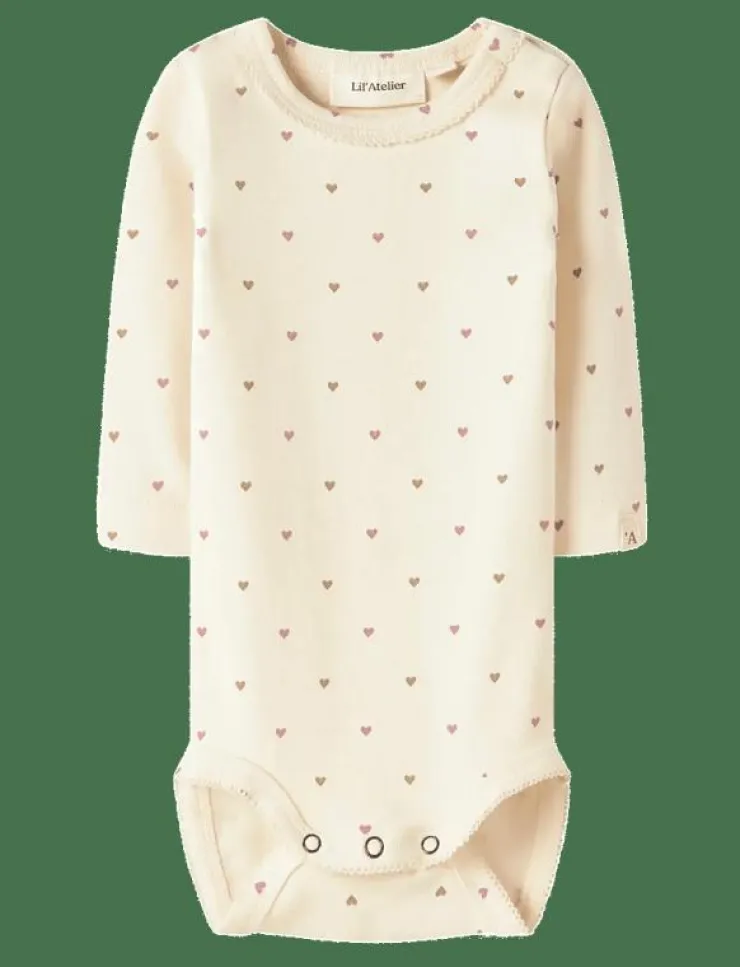 Barn Lil'Atelier Bodies|NBFLALO TIG LS SLIM BODY LIL - Långärmad body