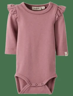 Barn Lil'Atelier Bodies|NBFLAYO SEV LS SLIM BODY SOLID LIL - Långärmad body