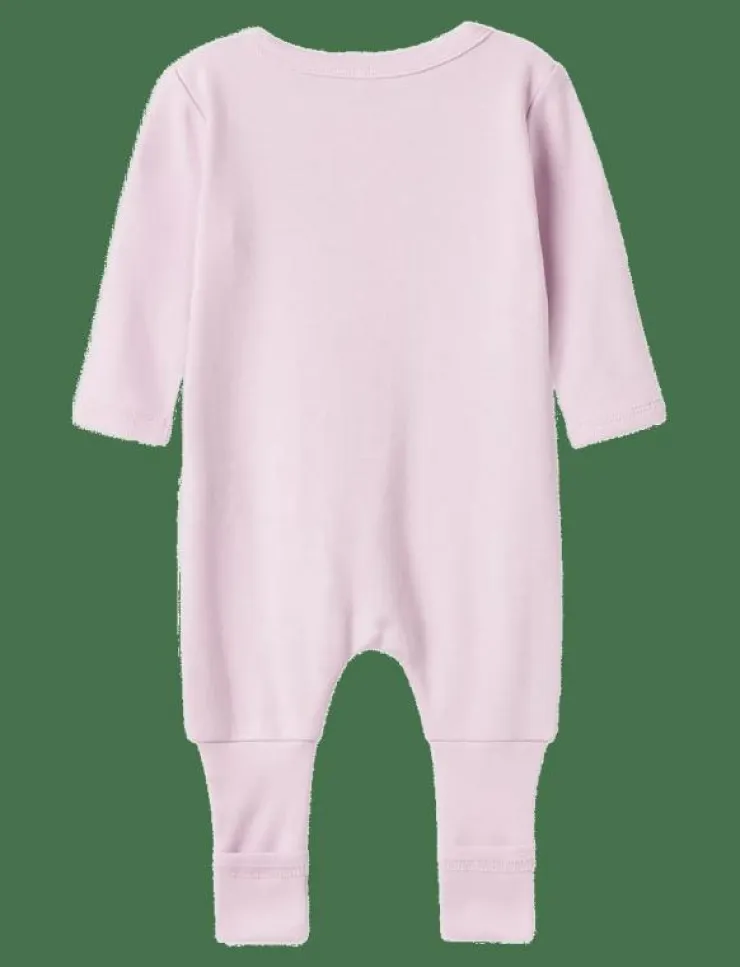 Barn name it Sovplagg|NBFNIGHTSUIT 2P ZIP FF JET DOT NOOS - One-sie
