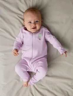 Barn name it Sovplagg|NBFNIGHTSUIT 2P ZIP FF JET DOT NOOS - One-sie