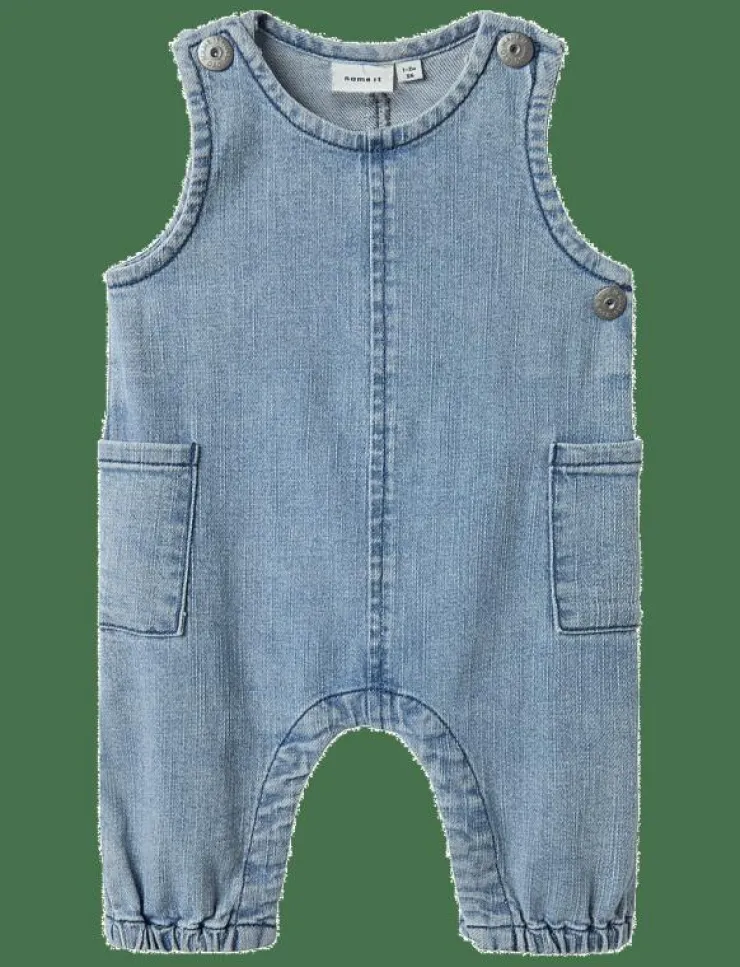 Barn name it Bodysuits|NBMFRED BAG R DNM OVERALL 2102-VE F - Kortärmad bodysuit