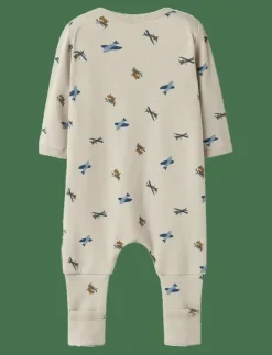 Barn name it Sovplagg|NBMNIGHTSUIT ZIP FF AIRPLANE NOOS - One-sie