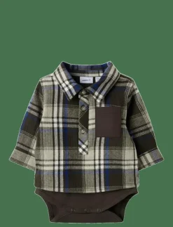 Barn name it Bodies|NBMNOLAND LS SHIRT BODY - Långärmad body