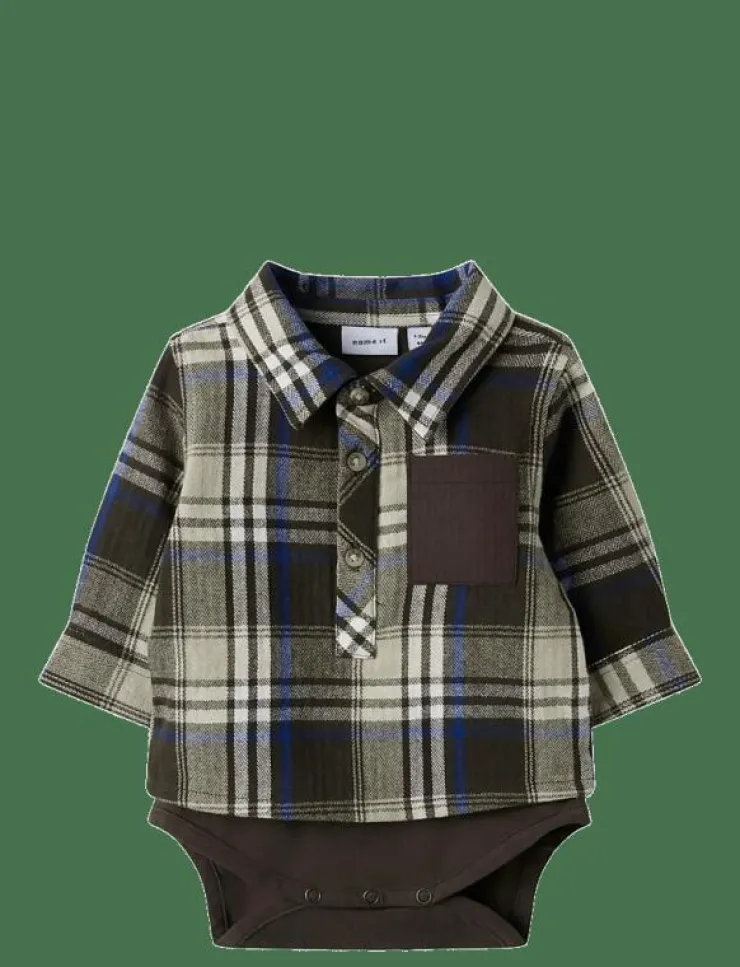 Barn name it Bodies|NBMNOLAND LS SHIRT BODY - Långärmad body