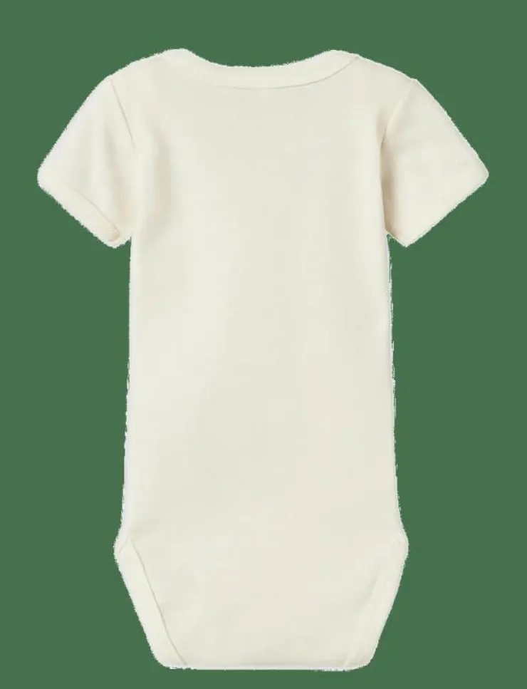 name it NBNBODY 3P SS GIRAFFE NOOS - Kortärmad body|Barn Flerpack