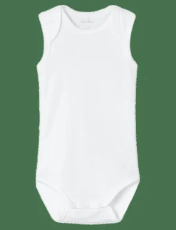 Barn name it Bodies|NBNBODY 3P TANK SOLID WHITE 3 NOOS - Ärmlös body