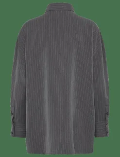 Kvinnor NORR Overshirts|Neo pinstripe shirt - Långärmade