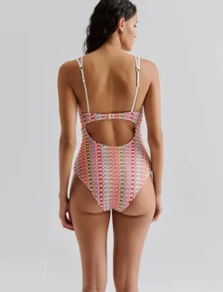 Kvinnor Malina Badkläder|Nerea fine knitted swimsuit - Baddräkter