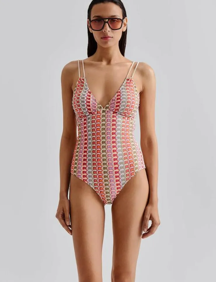 Kvinnor Malina Badkläder|Nerea fine knitted swimsuit - Baddräkter