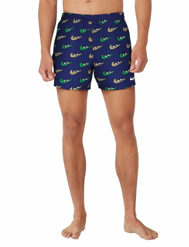 NIKE SWIM Badshorts|Nike Multi Print 5" Volley Short - Badbyxor