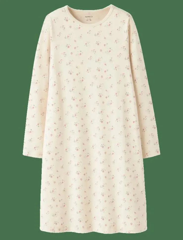 name it NKFNIGHTGOWN FLOWER NOOS - Nattlinnen|Barn Sovplagg