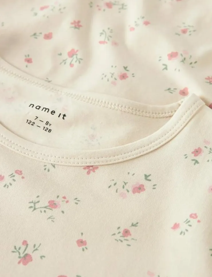 name it NKFNIGHTGOWN FLOWER NOOS - Nattlinnen|Barn Sovplagg